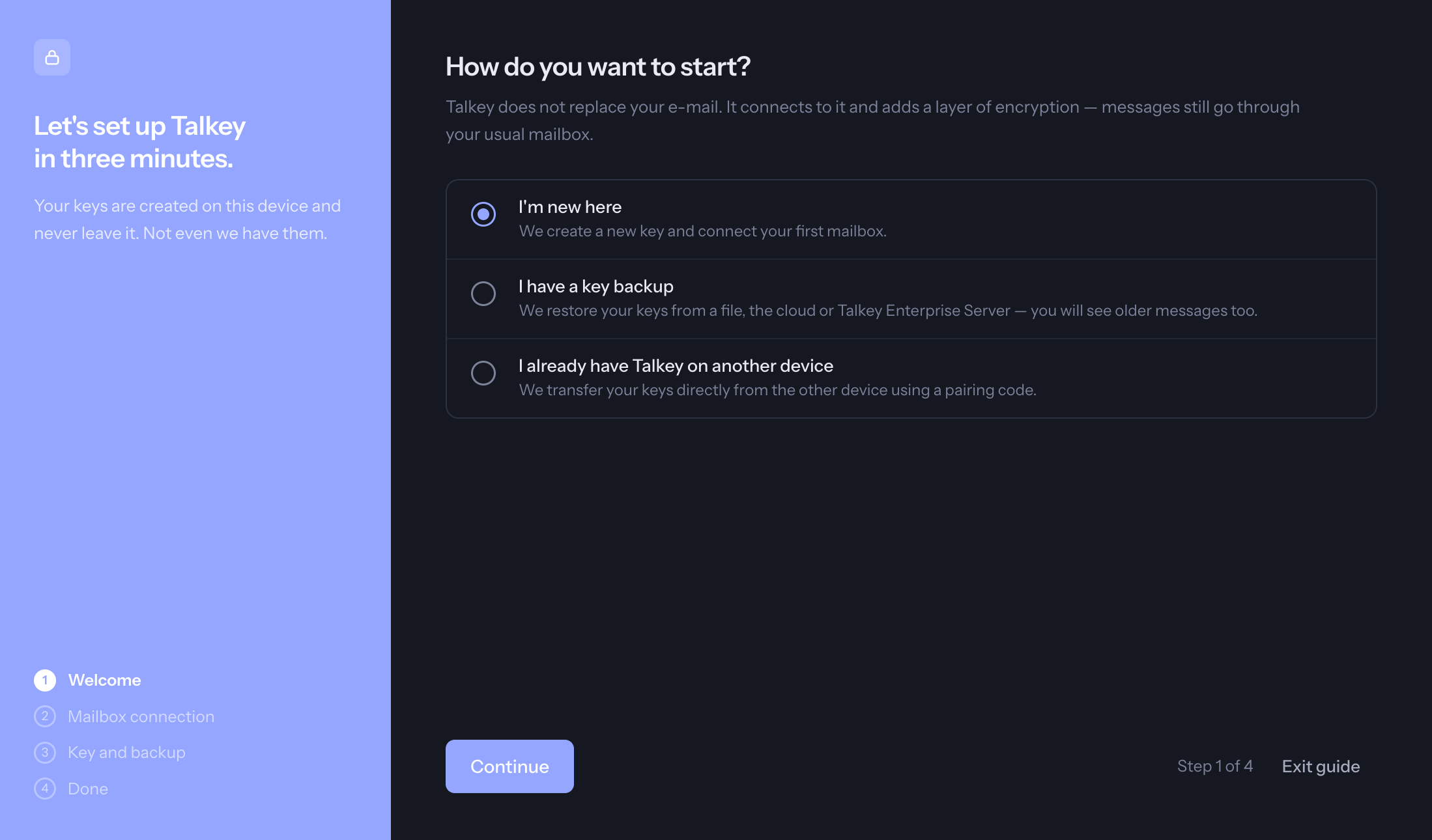 Wizard – How would you like to start?